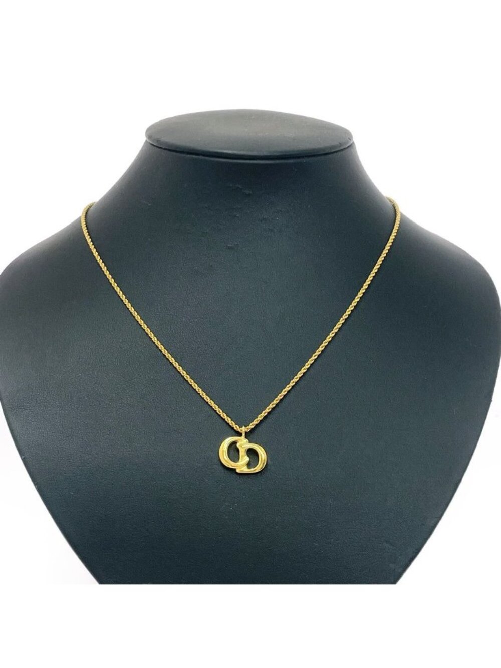 Dior CD Logo Necklace Gold
